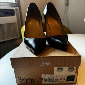 Christian Louboutin Black Heels with Signature Red Soles